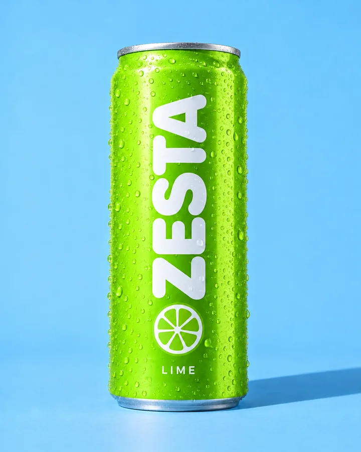 The same can in lime green