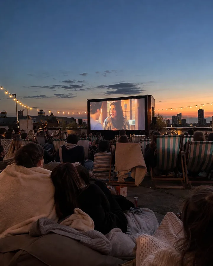 A trend: open-air cinema
